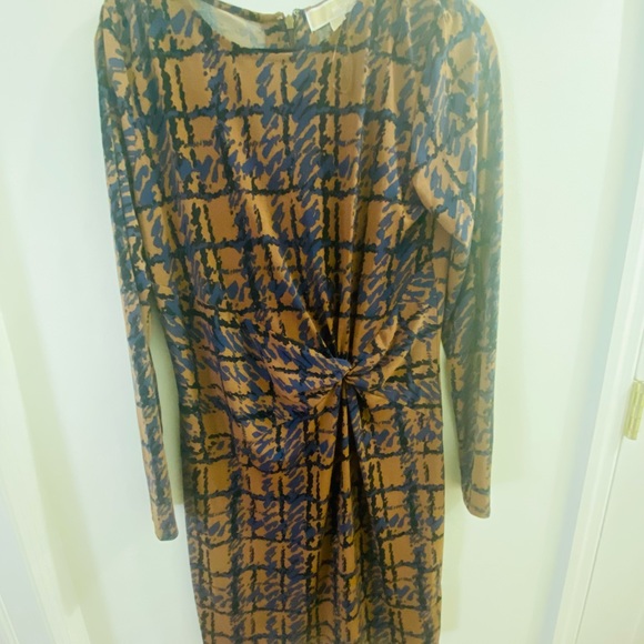 Brown Blue Michael Kors Dress - Picture 2 of 8